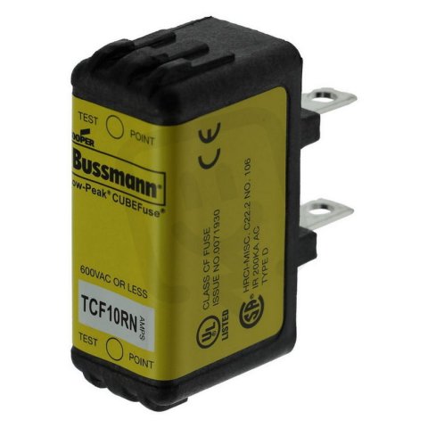 Pojistka CubeFuse Eaton TCF10RN 600V AC / 300V DC, 10A