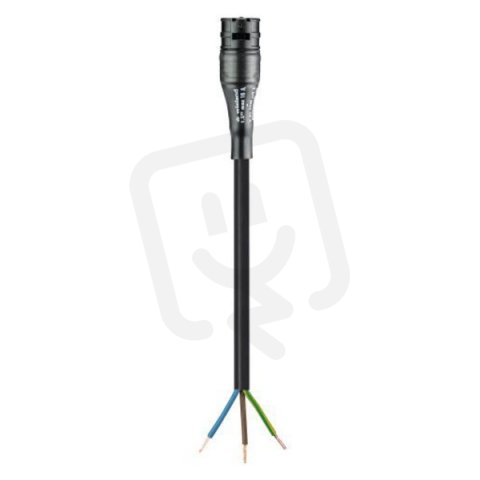 kabel s jedním konektorem gesis RST, 3-pól, 3*1,5mm2, zásuvka, délka 3m, černý