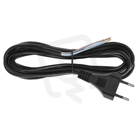 Přívodní kabel FLEXO H05VVH2-F 2x0,75C s euro vidlicí 2,5A 10m černá PVC