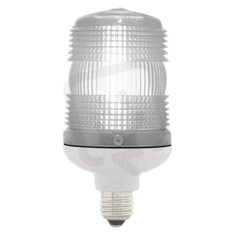 SIRENA Maják zábleskový MINIFLASH X 110 V, AC, IP54, E27, čirá, světle šedá