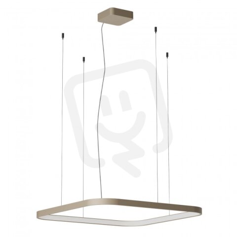 Závěsné svítidlo ORION SU LED 750*750 58W CCT 27/3/4K SILVER COFFEE (SQ)DALI