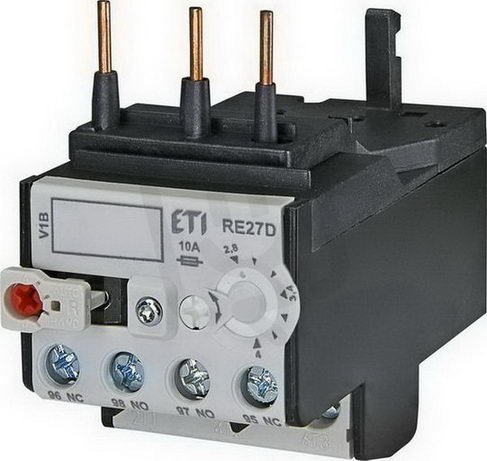 Nadproudové relé RE27D-4,0 1xNO+1xNC 2,8-4,0A pro CEM9-CEM25 ETI 004642406