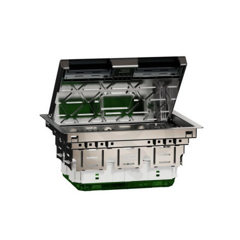 Unica System+ Podlahová krabice L kovová 8 modulů 45x45 SCHNEIDER INS52125