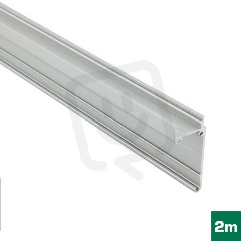 FKU59-2M-EL AL profil FKU59 BCD pro LED, bez plexi, 2m, elox FK TECHNICS 4739008