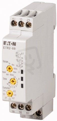 Eaton 262689 Časové relé,multifunkční,24-240V AC,24-48V DC,Ie=3A,Ith=6A