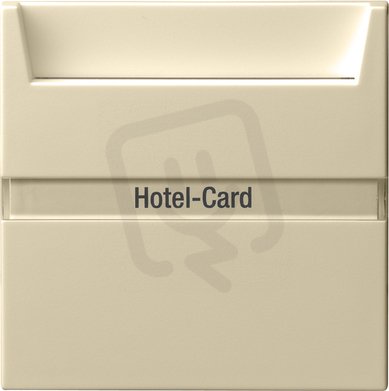 Tlačítko hotelové karty popisné pole System 55 krémově bílá GIRA 014001