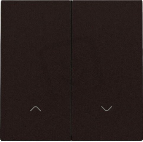 Smart Switch kolébka 2x1/2 moror-DARK BROWN NIKO 124-31006