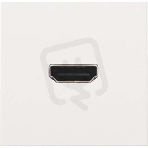 Zásuvka HDMI-šroubový konektor-WHITE COATED NIKO 154-69416
