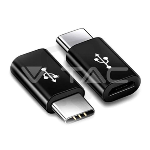 Micro USB To Type C Adaptor Black , VT-5