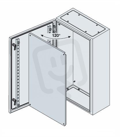 Skříň nástěnná SRN 800x1200x300 (šxvxh) RAL7035 ABB SRN12830K