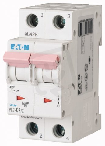 Jistič Eaton PL7-D2/2 2A 2-pólový (10kA) 263366