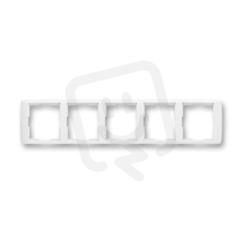 ELEMENT Pětirámeček vodorovný bílá/bílá ABB 3901E-A00150 03