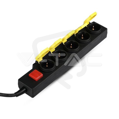 5 Ways Socket With Lighted Switch 3G 1.5