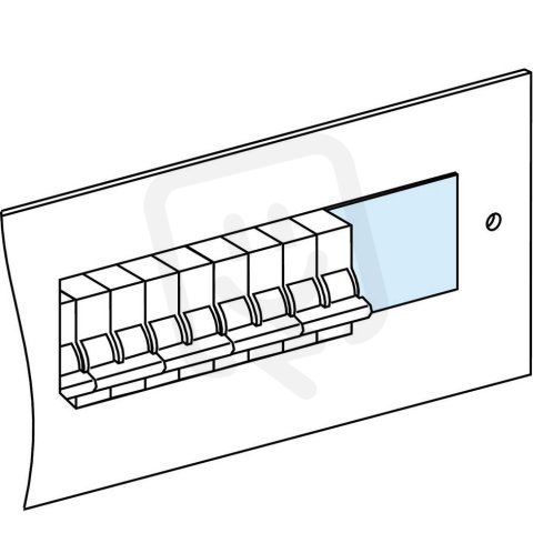 4 odlamovací zaslepovací krytky V=46mm D=90mm SCHNEIDER LVS03221