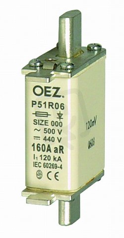 OEZ 06636 Pojistková vložka pro jištění polovodičů P51R06 25A gR