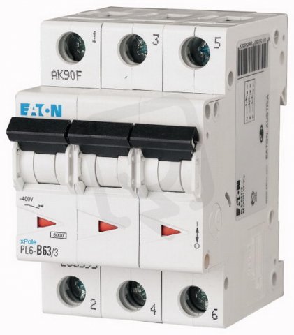 Jistič Eaton PL6-C63/3 (6kA) 63A 3-pólový 286607