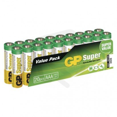 GP alkalická baterie SUPER AAA (LR03) 20SH /1013100210/ B1310L