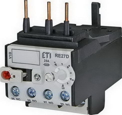 Nadproudové relé RE27D-10 1xNO+1xNC 7-10A pro CEM9-CEM25 ETI 004642409