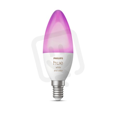 Philips Hue White and Color Ambiance LED žárovka svíčka 470lm (40W) E14 RGB