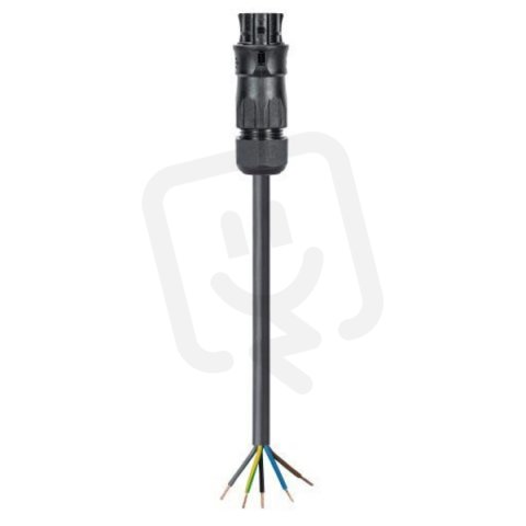 kabel s jedním konektorem gesis RST, 5-pól, 5*1,5mm2, zásuvka, délka 1m, černý