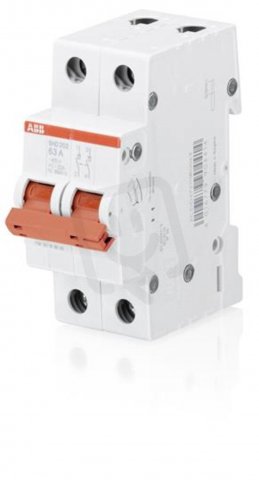 SHD202/16 2 pólový odpínač In: 16A pro 240V AC/60 VDC HOME ABB 2CDD272111R0016