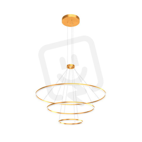 Závěsné svítidlo ORBIT SU LED 150W D1200+800+400 TRIAC BRASS REDO 01-2243-TRIAC