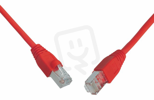 Patch kabel CAT6 SFTP PVC 5m červený snag-proof C6-315RD-5MB SOLARIX 28760509