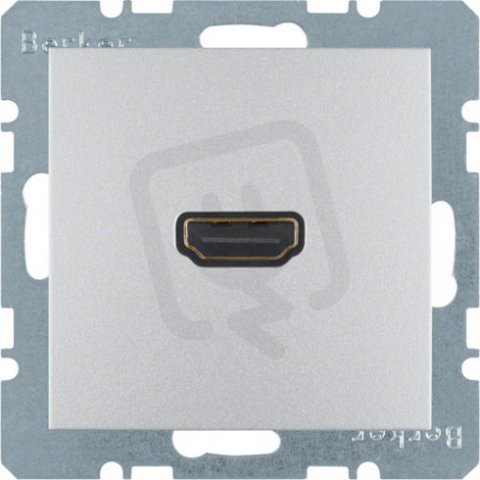 Zásuvka, HDMI, S.1/B.x, alu, mat BERKER 3315421404