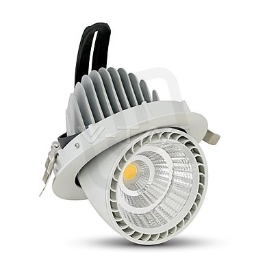 33W LED Zoom Fitting Downlight Round Whi