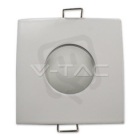 GU10 Housing Square White, IP54  VT-787