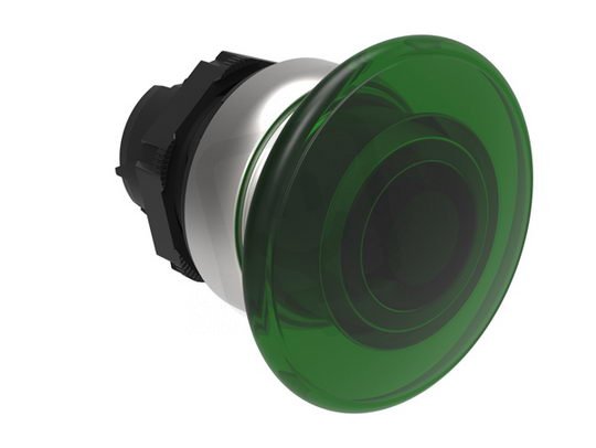 Lovato LPCBL6143 Plastová hlavice prosvětlovací s hřibovým knoflíkem 40mm zelená