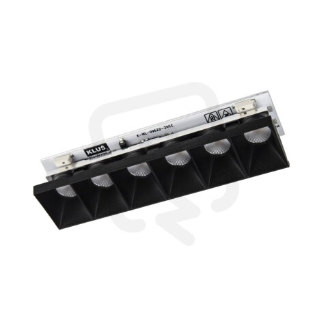 LED modul KLUŚ Optics DOT-22x96 pro AL profil, černá , 3000K, 32°