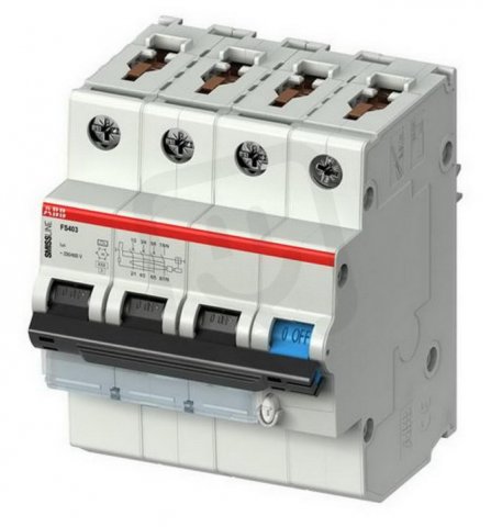 FS403M-C13/0.1 SMISSLINE TP 4P C 13A 100mA 10kA ABB 2CCL563120E0134