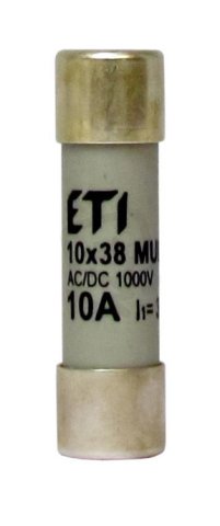 Válcová pojistka CH10X38 gR MM 8A/1000V AC/DC ETI 002625403