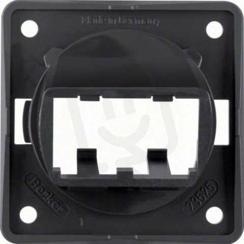 Deska nosná pro 2 moduly MINI-COM  Integro přístroj černá lesk BERKER 9455905