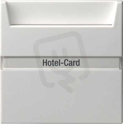 Tlačítko hotelové karty popisné pole System 55 čistě bílá matná GIRA 014027