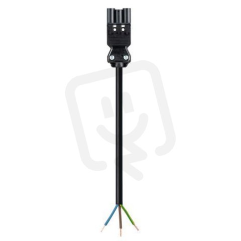 kabel s jedním konektorem gesis, 3-pól, 3*2,5mm2, vidlice, délka 1m, černý