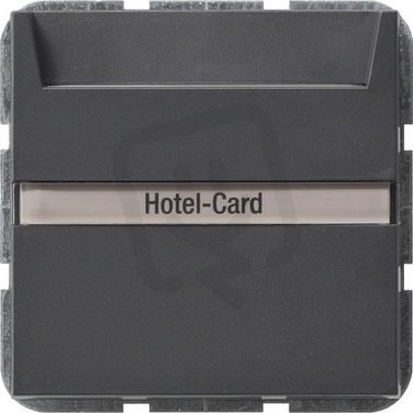 Tlačítko hotelové karty popisné pole System 55 antracit GIRA 014028