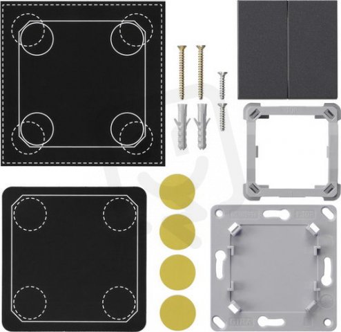 Montažní sada EnOcean nástěn.vysílač 2-nás. System 55 antracit GIRA 823228