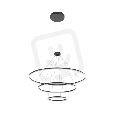 Závěsné svítidlo ORBIT SU LED 150W D1200+800+400 SAND BLACK-DALI 01-2244-DALI