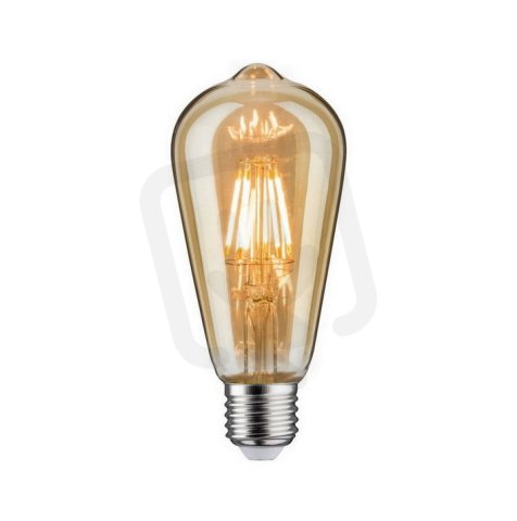 LED žárovka ST64 6,5 W E27 zlatá zlaté světlo PAULMANN 28717