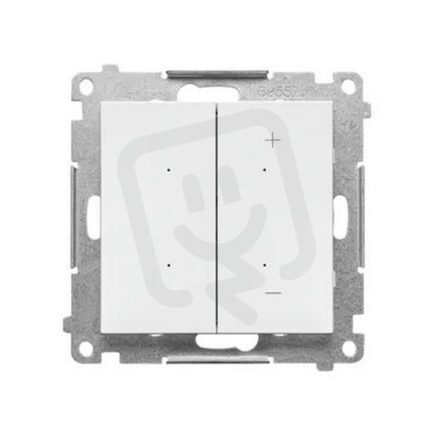 Stmívač ovětlení tlačítkový, Dimmer, Wi-Fi (přístroj s krytem) bílá matná