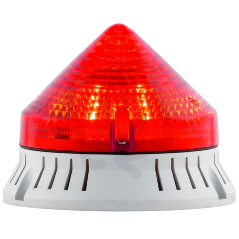 Svítidlo se zvukovým signálem CTL 900 LED A 12/24V ACDC IP30 72 dB červená 38723