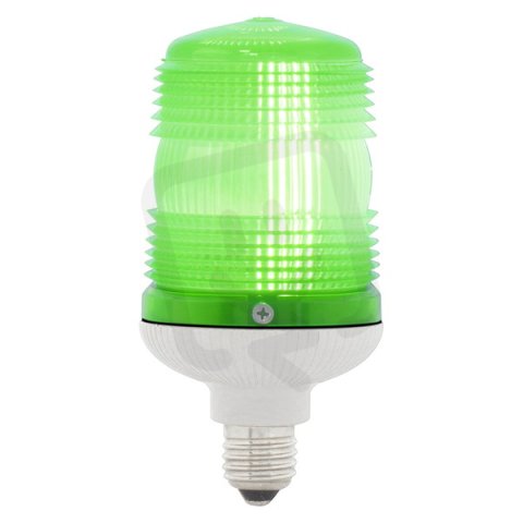 SIRENA Maják zábleskový MINIFLASH X 240 V, AC, IP54, E27, zelená, světle šedá