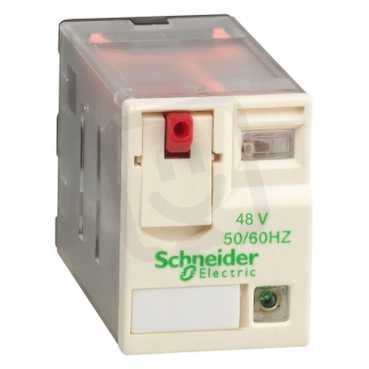 Schneider RXM3AB2E7 Miniaturní 3P, 10 A, 48 V AC s LED (obj.množství 10 ks)