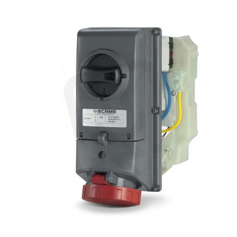 Nástěnná zásuvka ADVANCE GRP blok. vypínač pojistka 2P+E 32A 6h/200-250V IP67