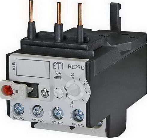 Nadproudové relé RE27D-32 1xNO+1xNC 22-32A pro CEM9-CEM25 ETI 004642414