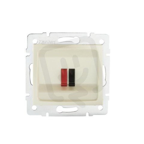 Reproduktorová zásuvka samostatná DOMO perleťově bílá 24995 Kanlux