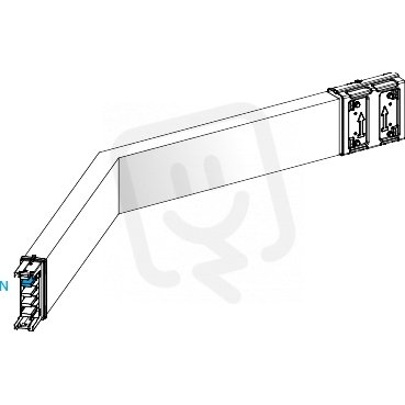 Koleno 400 A horizontální na míru SCHNEIDER KSA400DLC43B