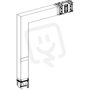 KSA1000DLF43F Koleno 1000 A vertikální n